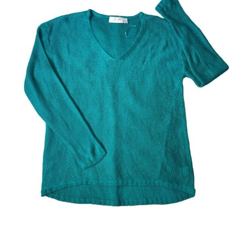 RD Style Green Knit Sweater – Size Small